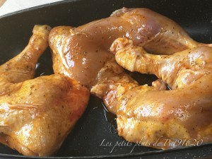 Cuisses de poulet roti aux saveurs orientales