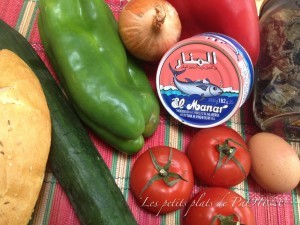 ingredients Salade Tunisienne Slata Tounsiya
