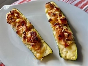 Courgettes farcies au saumon - 20 ans entre hier et aujourd'hui