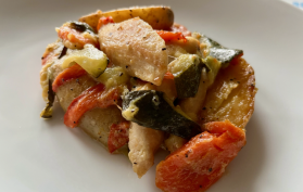 poulet cremeux legumes fondants