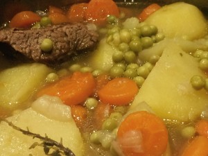 Rata aux carottes, petits pois et pommes de terre au boeuf 1