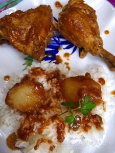 Cuisses de poulet au curry doux