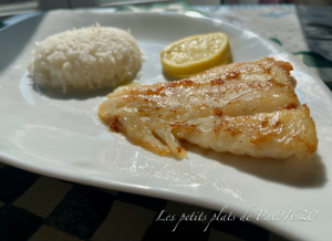 Filet de lieu au beurre citronné et riz parfumé
